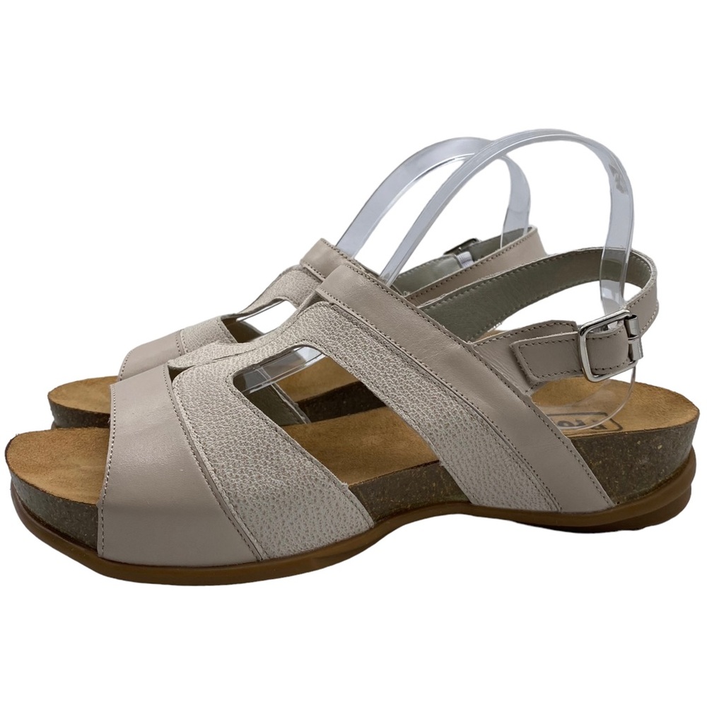 Propet Sandal Phlox Women's Blush Cream Beige Leather Slingback Comfort Size 10
